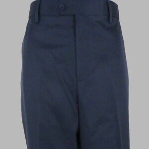 Croft & Borrow Blue Classic Fit No Iron Stretch Khaki Pants Size 36X34 (C1967)